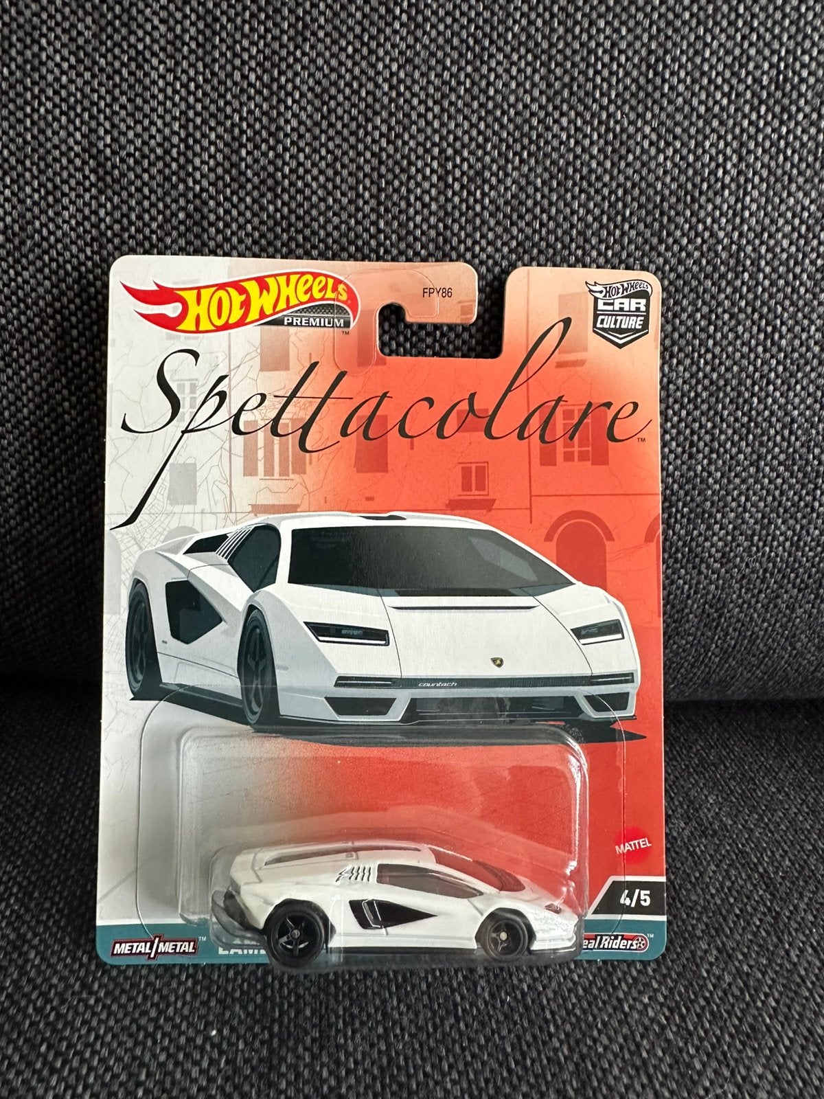 Hot Wheels Premium Lamborghini Countach LPI 800-4, Ophalen of Verzenden, Zo goed als nieuw, Auto
