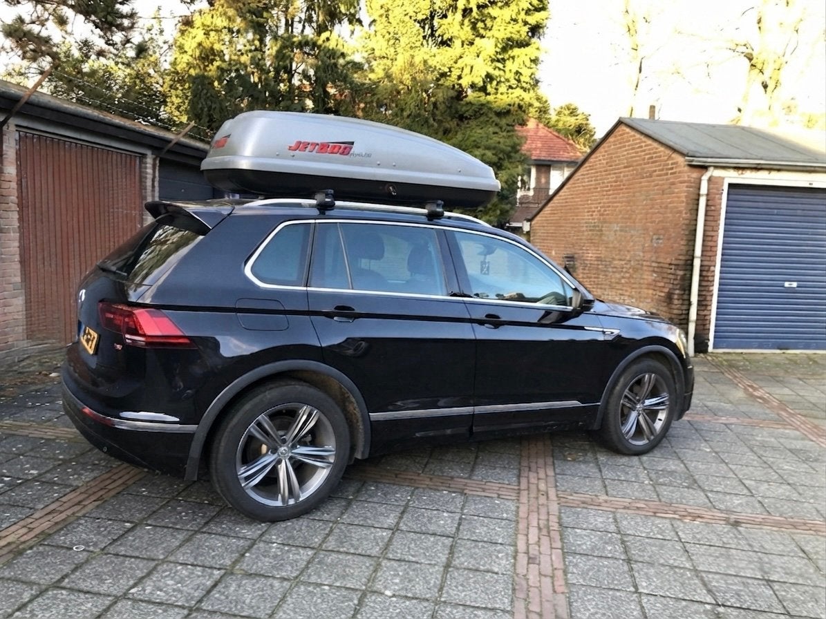 Dakkoffer Thule Jetbag Apollo 200 450 liter, Auto diversen, Ophalen, Zo goed als nieuw