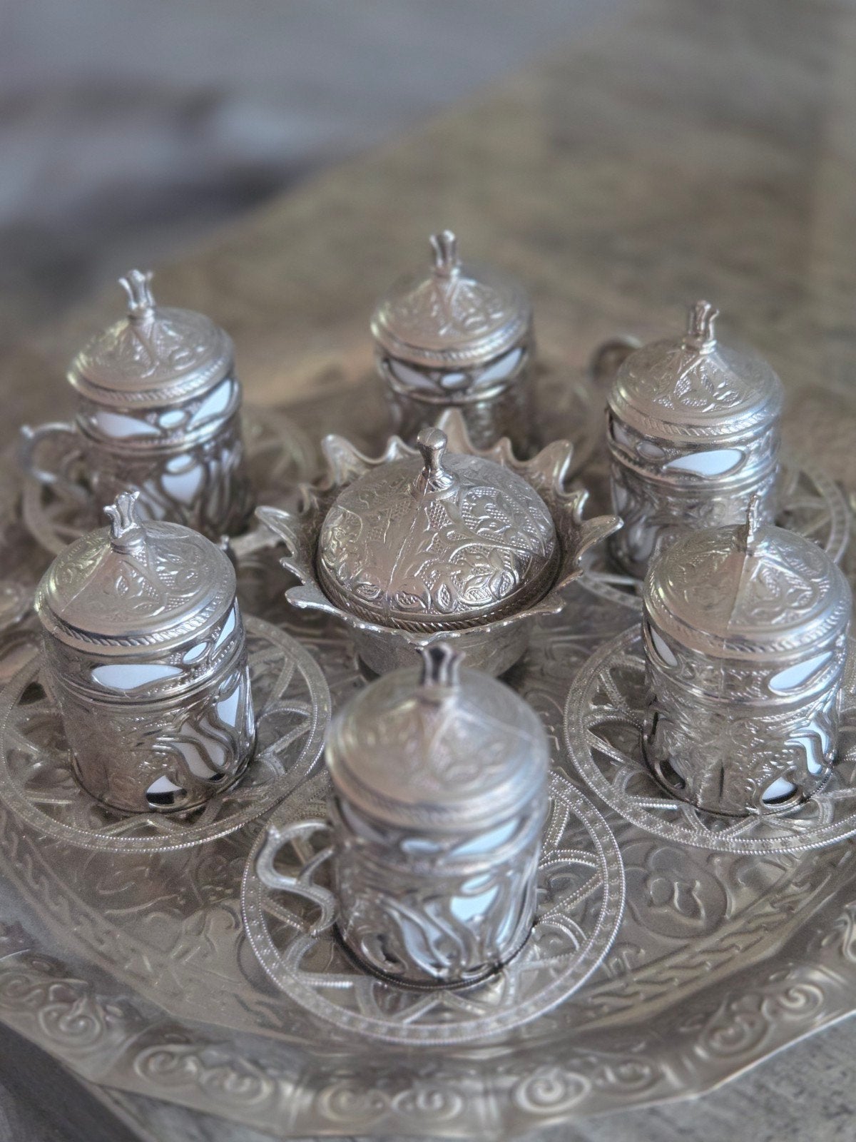 Turks koffie servies, Antiek en Kunst, Ophalen