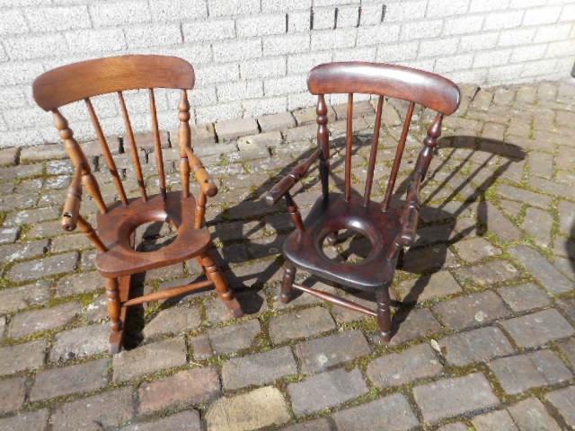 2 Antieke kinderstoeltjes, w.o. schommelstoeltje , stoeltje, Ophalen