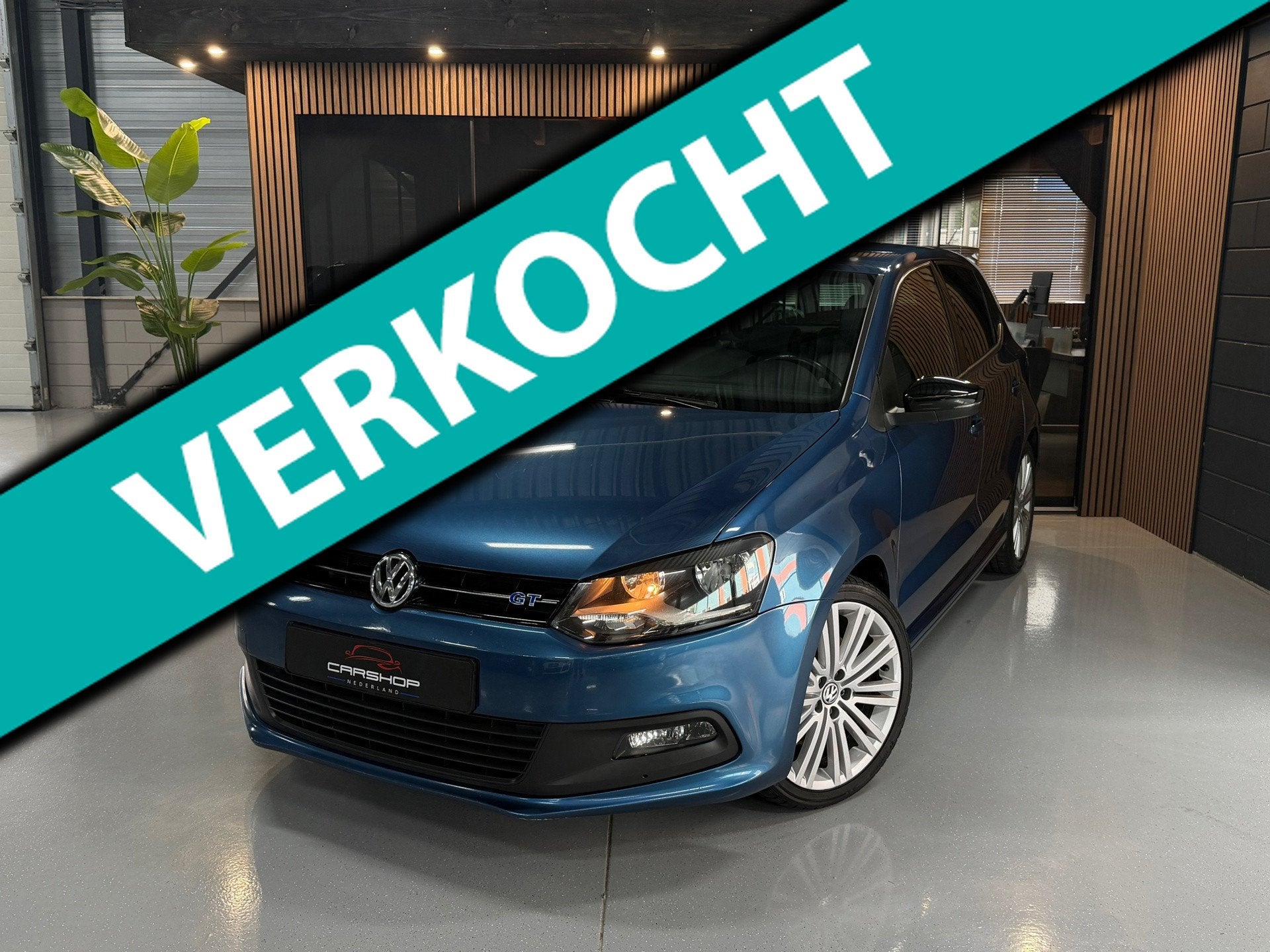 Volkswagen Polo 1.4 TSI BlueGT CRUISE/PDC/BLAUW/AIRCO/APK, Voorwielaandrijving, Euro 5, Gebruikt, Zwart