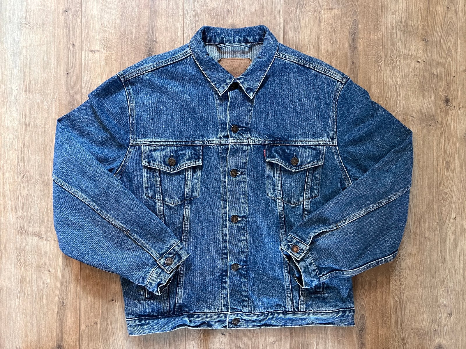 Vintage Levi’s spijkerjack XL, Ophalen of Verzenden, Zo goed als nieuw, Maat 56/58 (XL), Blauw