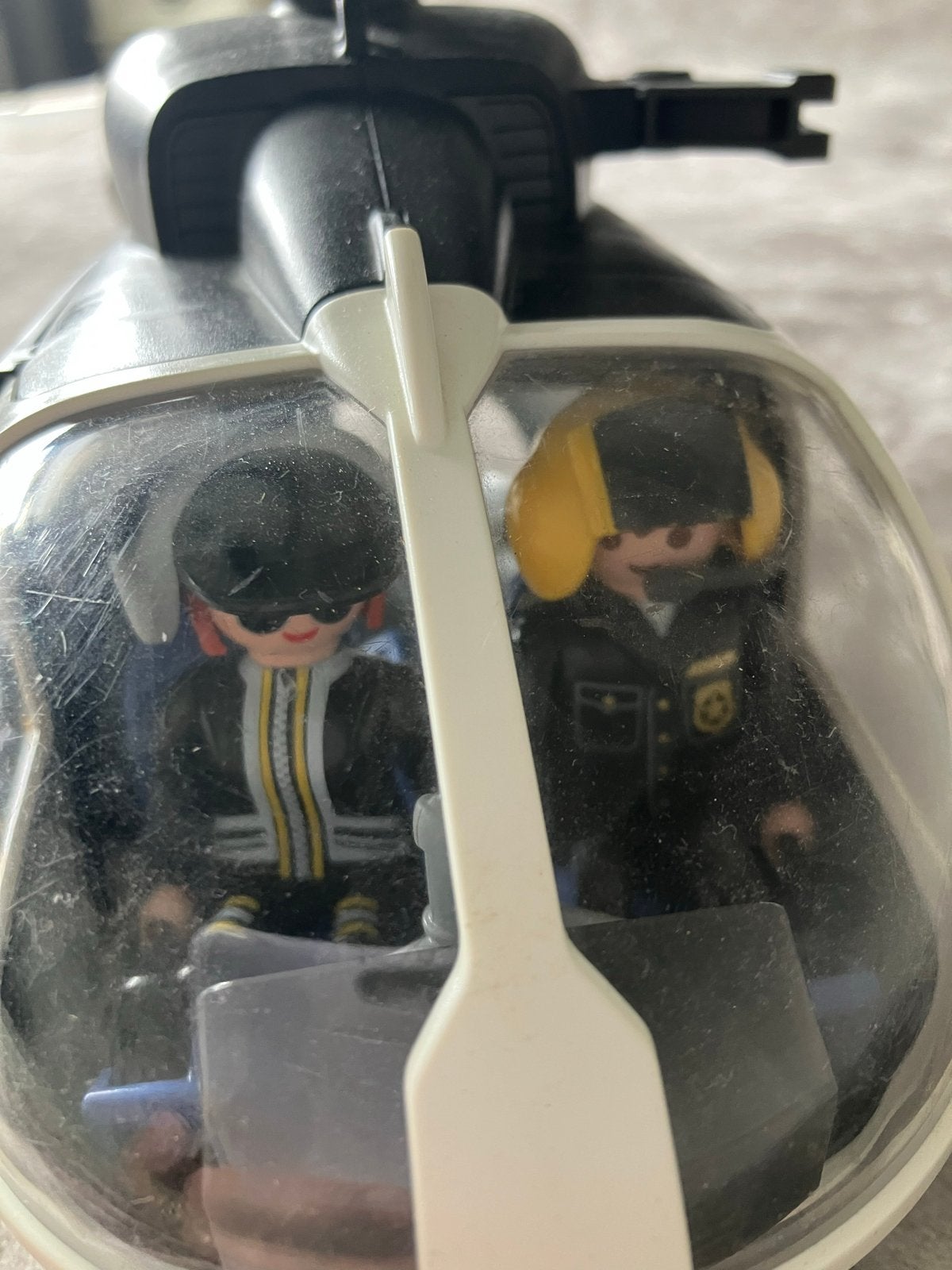 Playmobil Helikopter met 2 Figuren - Zo goed als nieuw, Losse onderdelen, Voertuig, Ophalen of Verzenden, Zo goed als nieuw
