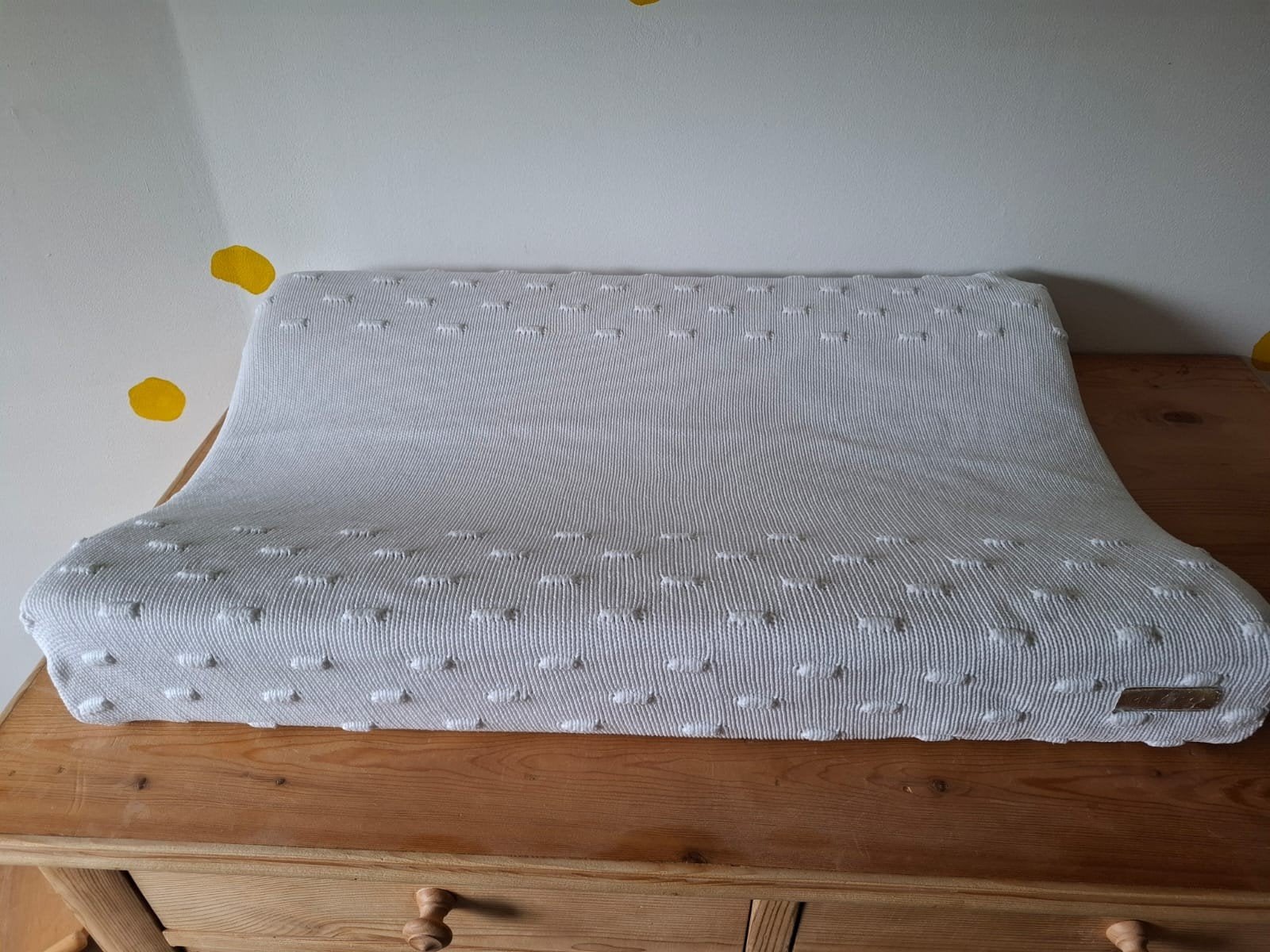 Meyco aankleedkussenhoes wit wafelstof, Ophalen of Verzenden, Zo goed als nieuw, Aankleedkussen, Overige merken
