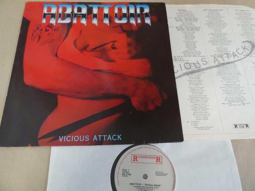Abattoir – Vicious Attack (1985) RR, Inclusief binnenhoes, Verzenden, Gebruikt, 12 inch