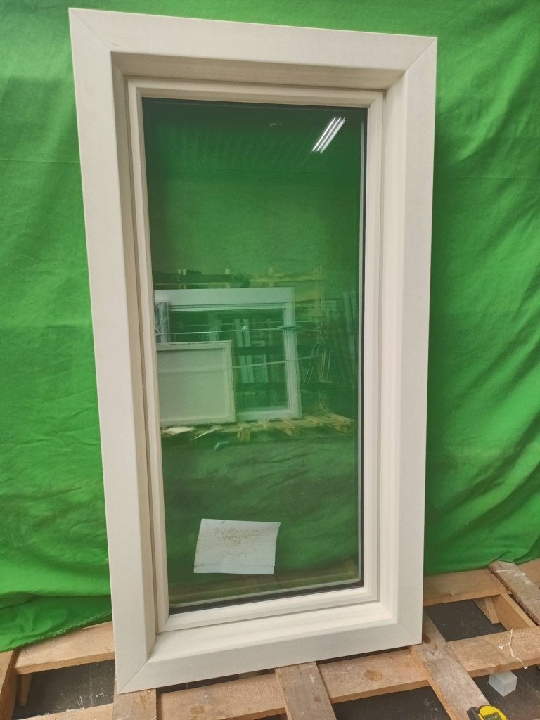 Kunststof Draaikiep kozijn b76,5 x h145,5 cm Crème   -2625-, Kunststof, Raamkozijn, Niet ingevuld, Nieuw