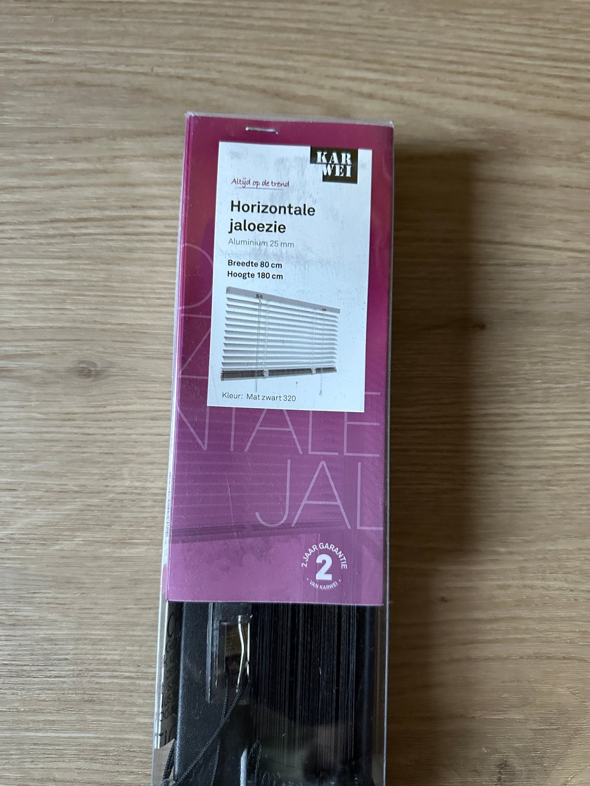 Jaloezieën mat zwart, Jaloezie, Zwart, Karwei, Ophalen of Verzenden