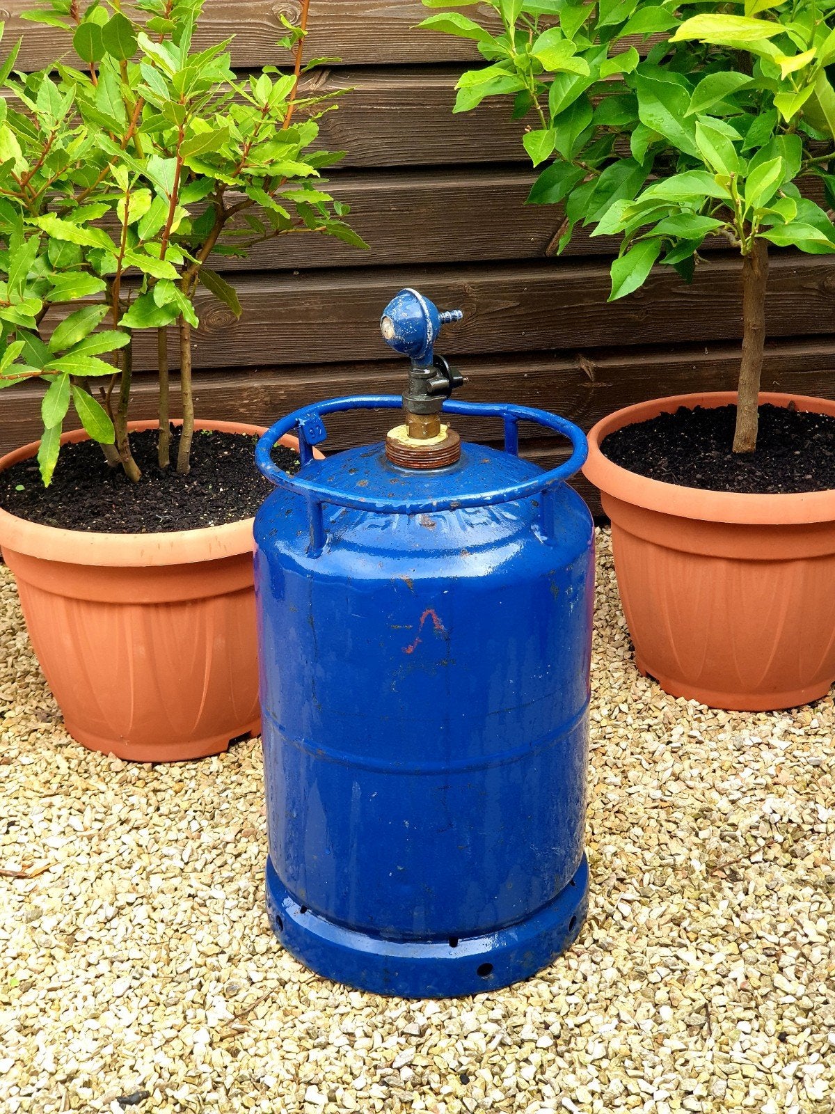 Gasfles met  8 kg butaangas in de fles, Ophalen, Gebruikt