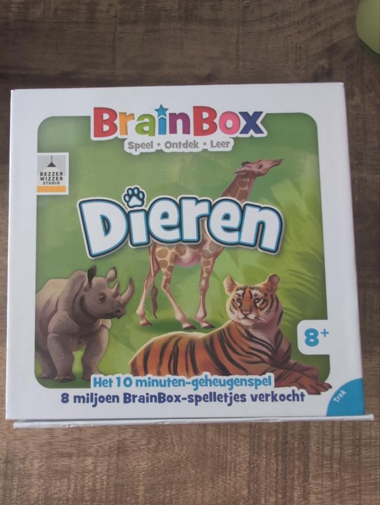 BrainBox Dieren - Het 10 minuten-geheugenspel, Een of twee spelers, Ophalen of Verzenden, Gebruikt, Bezzer Wizzer Studio