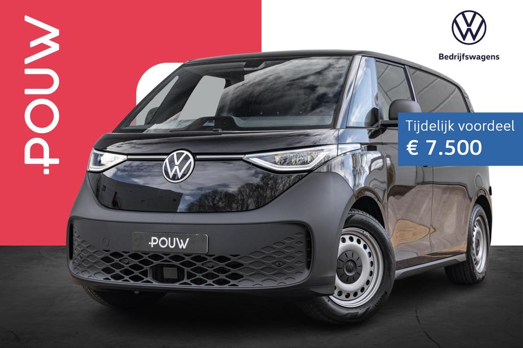 Volkswagen ID. Buzz Cargo 286pk Economy Business 79 kWh | Tr, Auto's, Bestelauto's, Automaat, 12 maanden, Zwart, Volkswagen