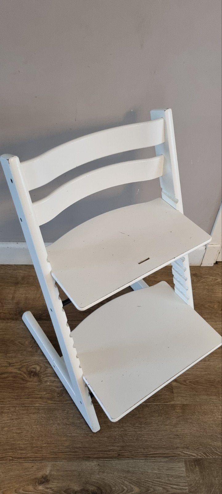 Stokke Tripp Trapp meegroeistoel wit, Kinderen en Baby's, Kinderstoelen, Ophalen, Gebruikt, Meegroeistoel