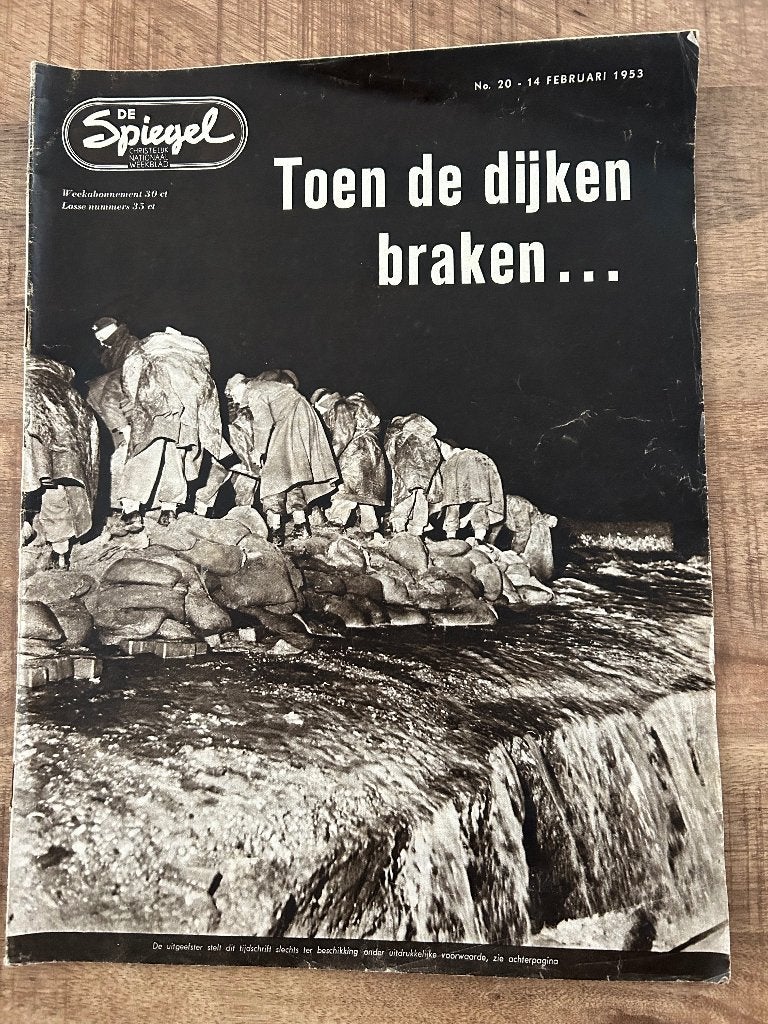 Oude weekbladen uit februari 1953 . Panorama’s 2x , Spiegel, Verzamelen, Ophalen of Verzenden, 1940 tot 1960, Nederland, Tijdschrift