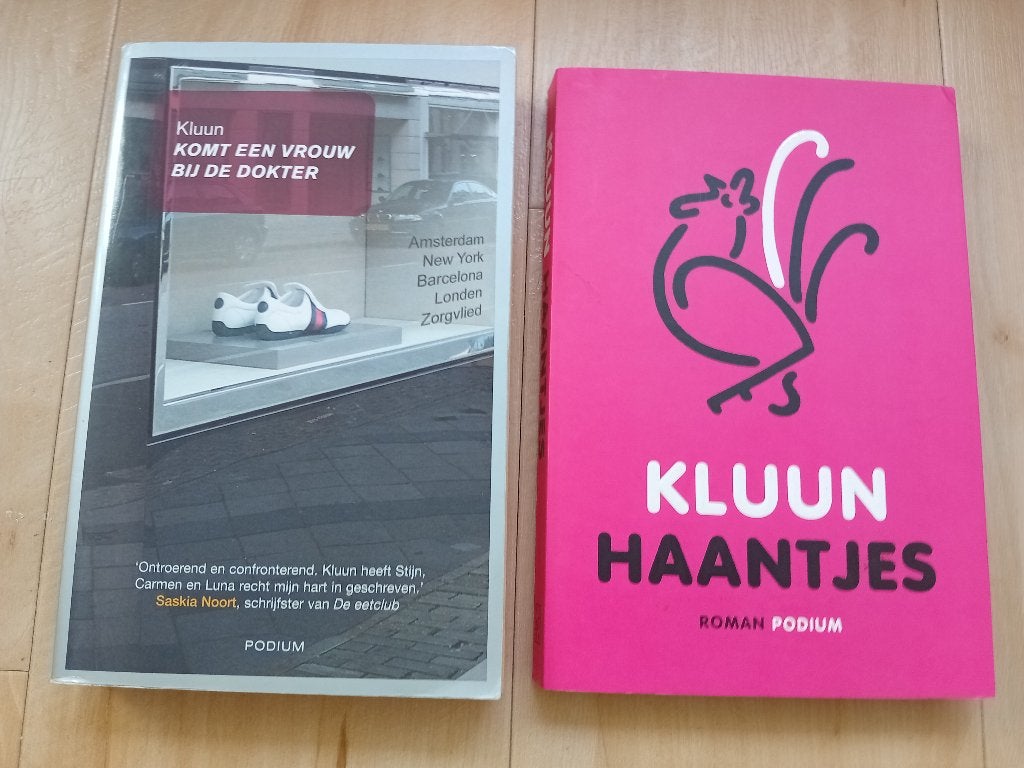 Kluun ~ Komt een vrouw bij de dokter en Haantjes, Boeken, Gelezen, Kluun, Ophalen of Verzenden, Nederland
