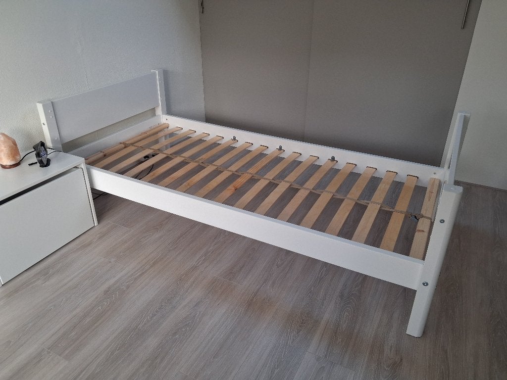 Flexa 1-persoonsbed, Ophalen, 85 tot 100 cm, Zo goed als nieuw, Lattenbodem