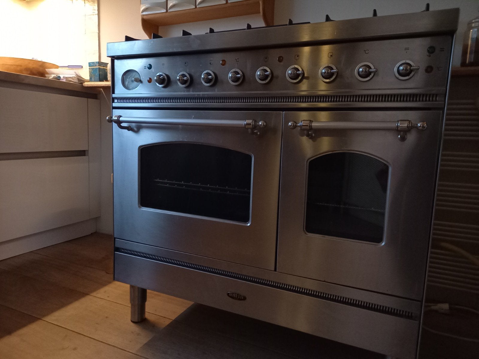 Boretti gasfornuis 90cm  60cm, Ophalen, Gebruikt, 60 cm of meer, Gas