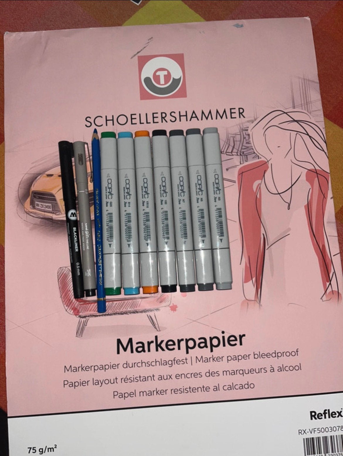 Makerpapier + tekenspullen, Hobby en Vrije tijd, Tekenen, Zo goed als nieuw, Potlood of Stift, Ophalen of Verzenden