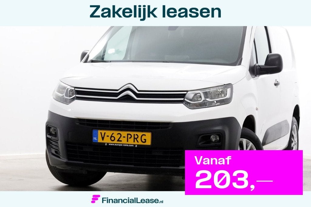 Citroën Berlingo 1.2 PureTech 110pk Benzine Airco/Navi/Came, Gebruikt, 1199 cc, Citroën, Wit