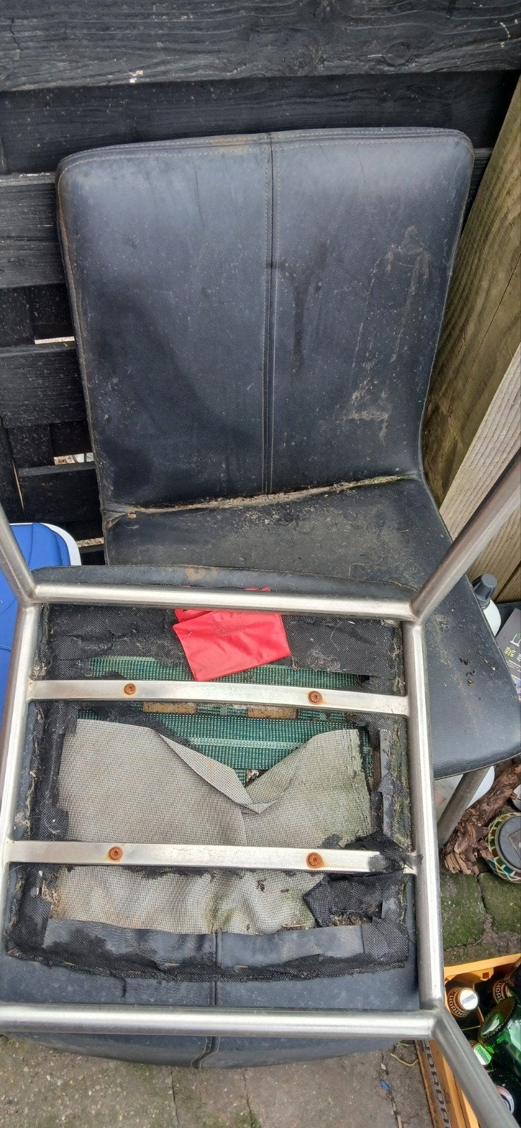 4 zwarte stoelen, sopje nodig, Ophalen, Gebruikt, Zwart, Vier