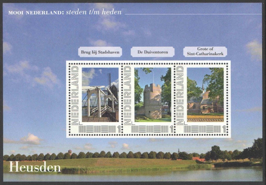 Mooi Nederland Steden t/m Heden: Heusden 1, Postzegels en Munten, Ophalen of Verzenden, Na 1940, Postfris