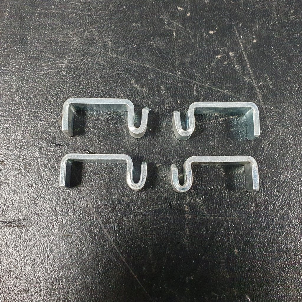 4x Bruynzeel metalen schappendragers, plankendragers, legbo, Niet ingevuld, Gebruikt, Niet ingevuld, Niet ingevuld
