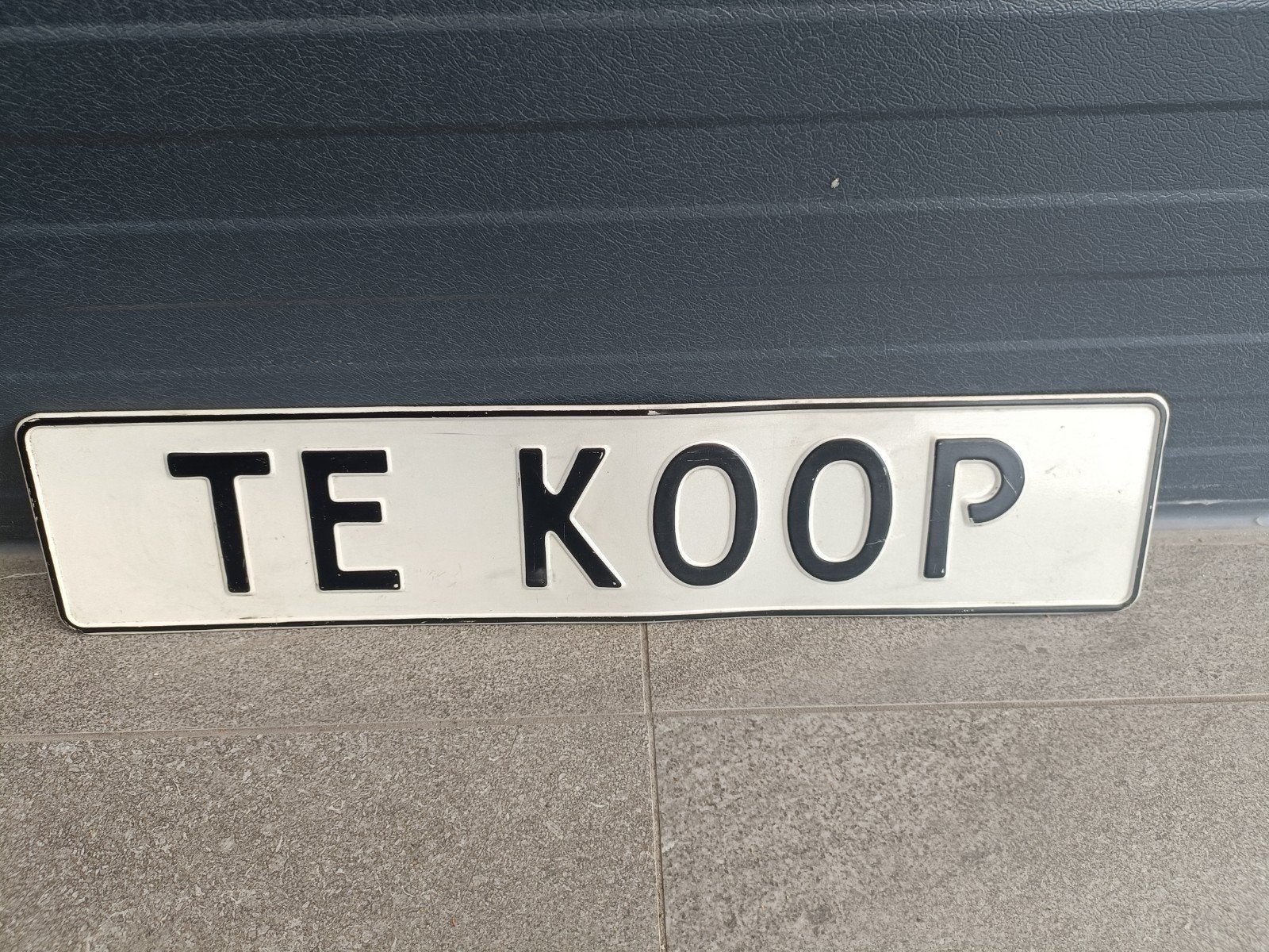 Kentekenplaat 'TE KOOP' - Ideaal voor verkoop, Ophalen of Verzenden, Gebruikt