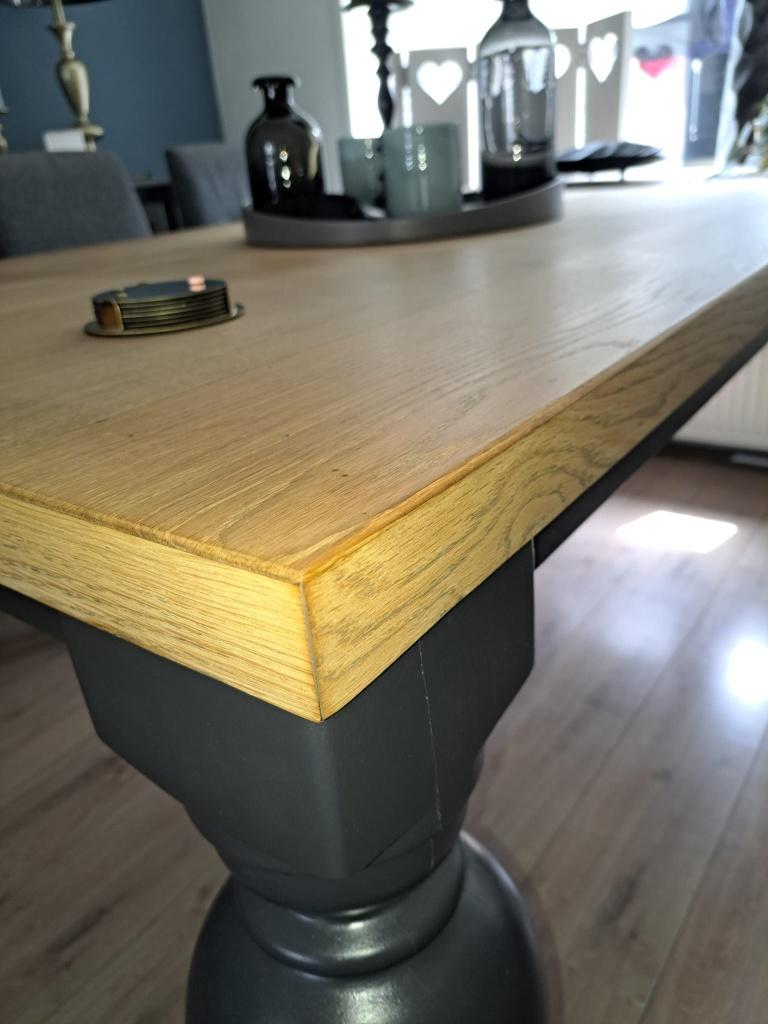Eiken eettafel 200/100/79, Huis en Inrichting, Ophalen, Klassiek, Eikenhout, 200 cm of meer