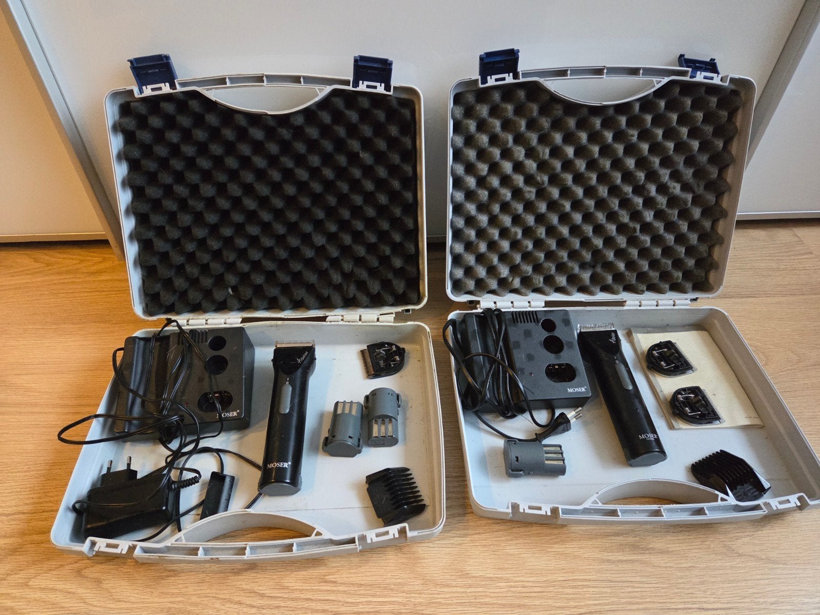 2 sets moser scheerapparaten met veel extra's, Dieren en Toebehoren, Ophalen of Verzenden, Gebruikt