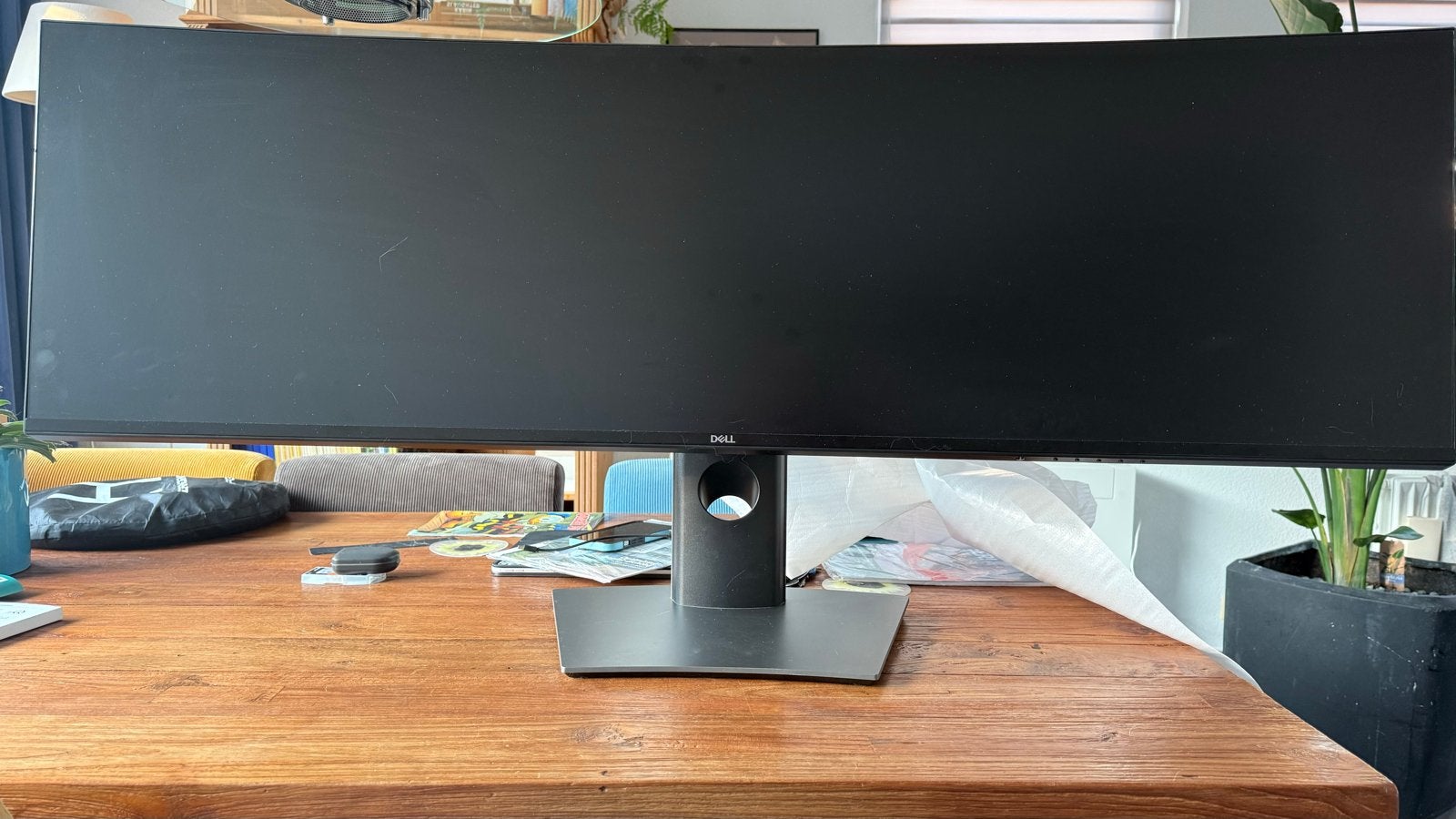 Dell UltraSharp U4919DW 49 inch Curved Monitor, Computers en Software, Monitoren, Ophalen, IPS, Curved, Zo goed als nieuw
