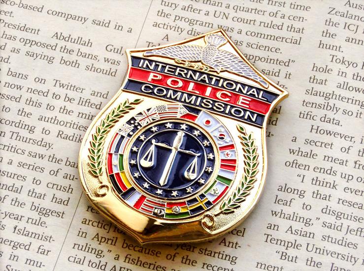 International Police Commission Badge Agent Politie USA, Verzenden, Nieuw