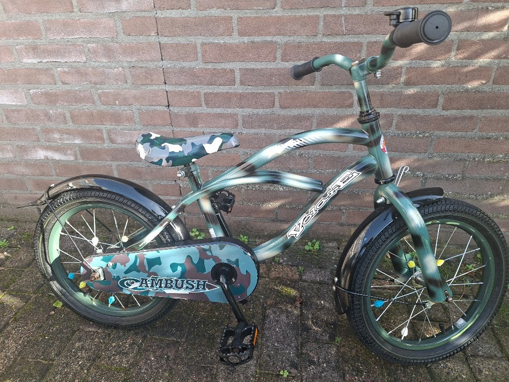 Kinderfietsje 16 inch Volare ., Ophalen, Gebruikt, Terugtraprem, 16 tot 20 inch