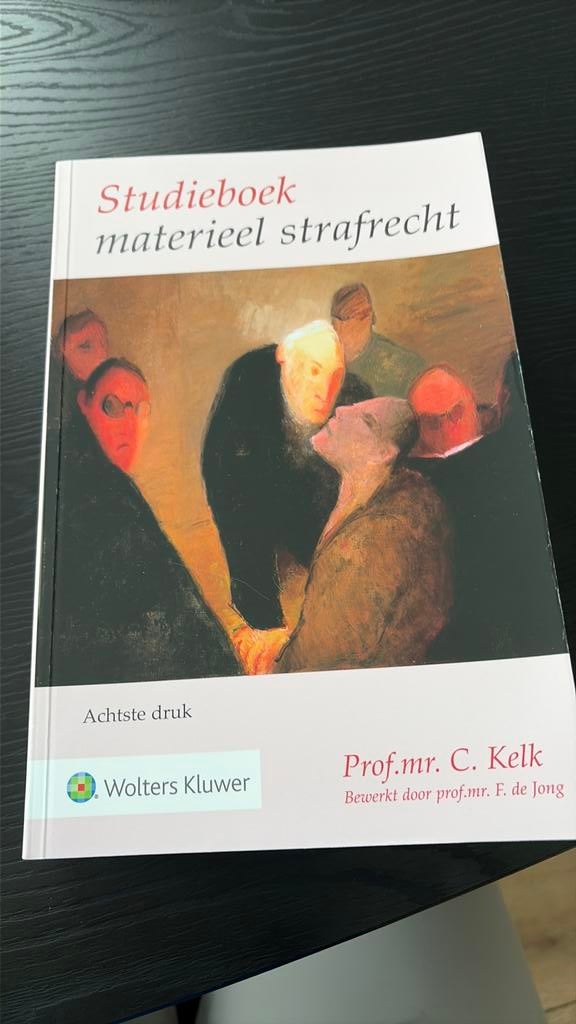 Studieboek materieel strafrecht, Boeken, Ophalen of Verzenden, Zo goed als nieuw, Sociale wetenschap