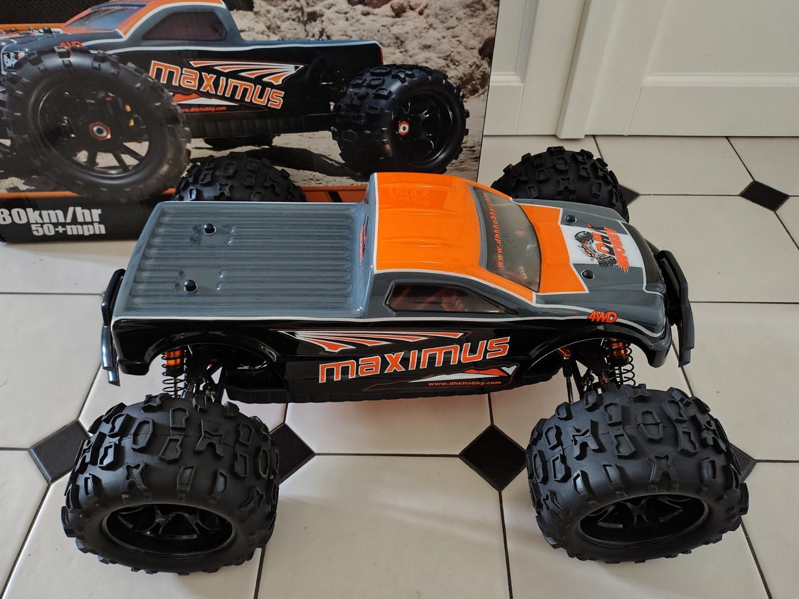DHK Hobby Maximus RTR 1/8 4WD Monster Truck Brushless RC, Hobby en Vrije tijd, Modelbouw | Radiografisch | Auto's, Elektro, Auto offroad