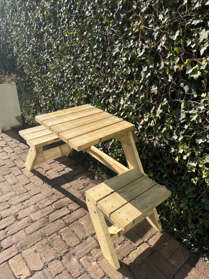 Balkon Picknicktafels - Praktisch en Thuisbezorgd, Tuin en Terras, Picknicktafels, Nieuw, Ophalen of Verzenden, Inklapbaar, Rechthoekig