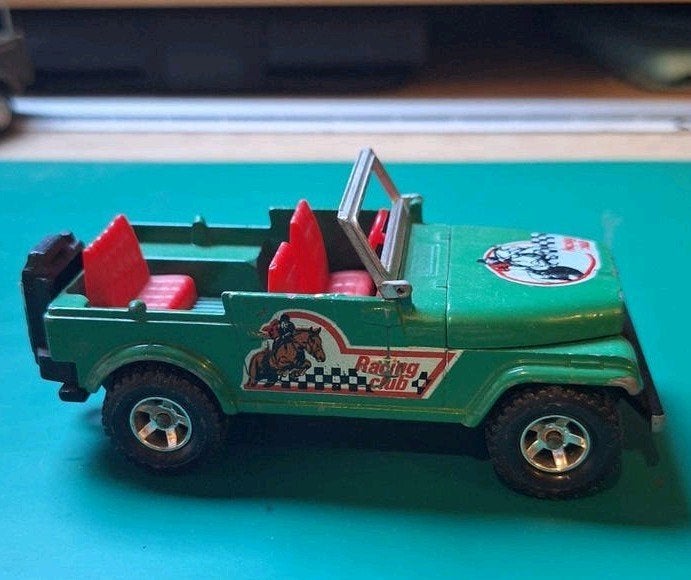 Majorette Jeep Racing Club - Groene modelauto, Hobby en Vrije tijd, Ophalen of Verzenden, Gebruikt, Auto, Overige merken