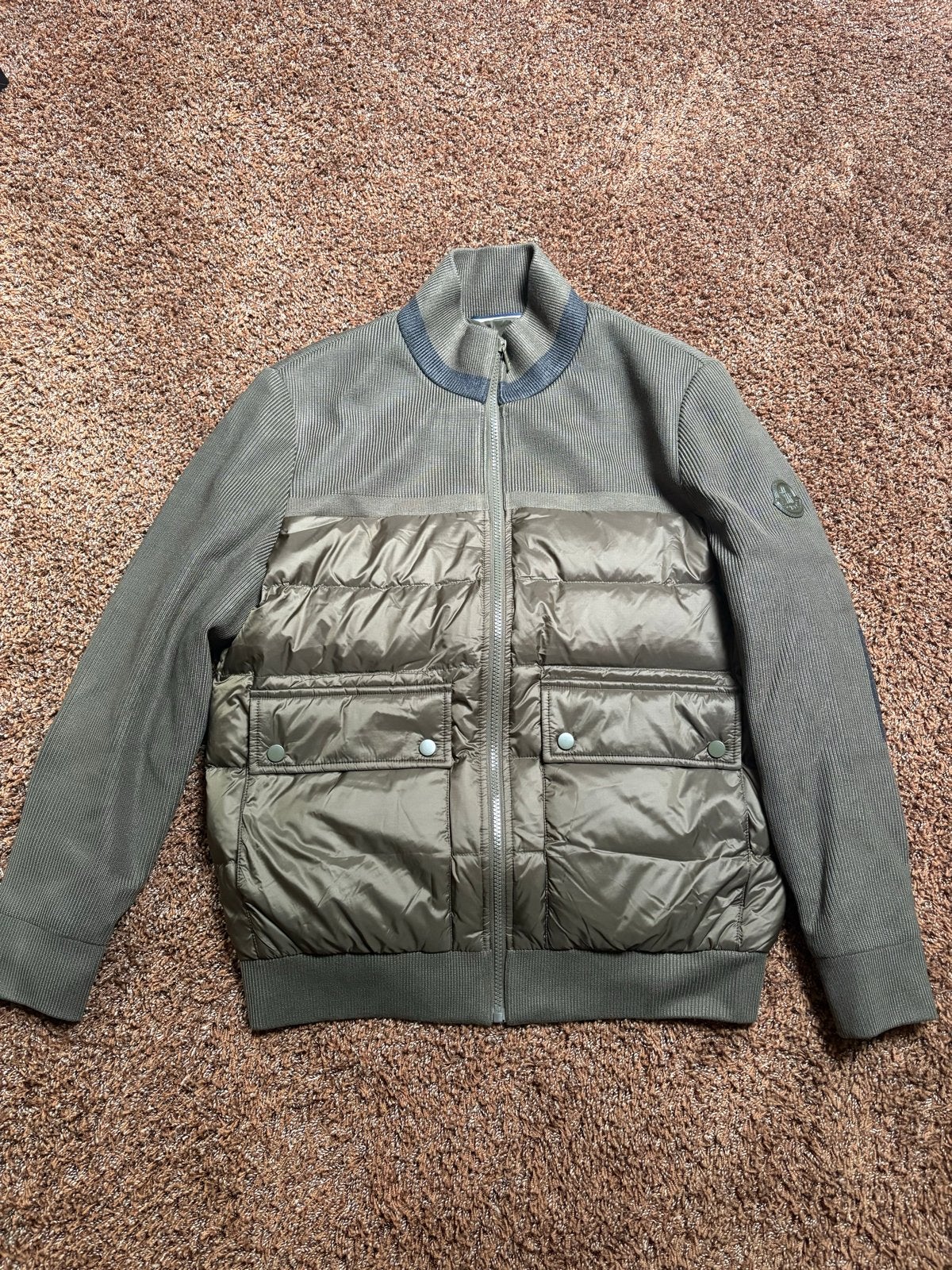 Moncler Heren Jas - Groen - Maat L, Kleding | Heren, Ophalen of Verzenden, Zo goed als nieuw, Maat 52/54 (L), Groen