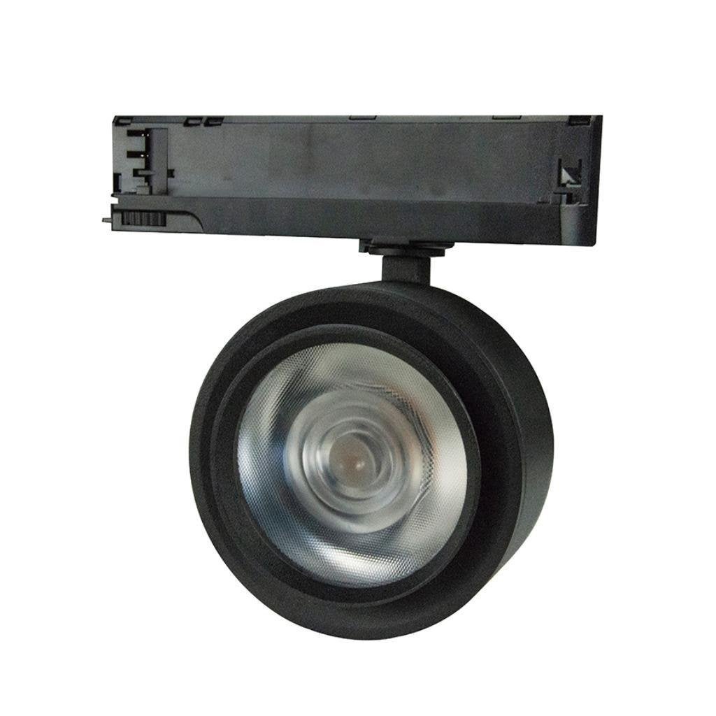 3-FASE RAILSPOT MIMAS 30W ZWART 20-40, Ophalen of Verzenden