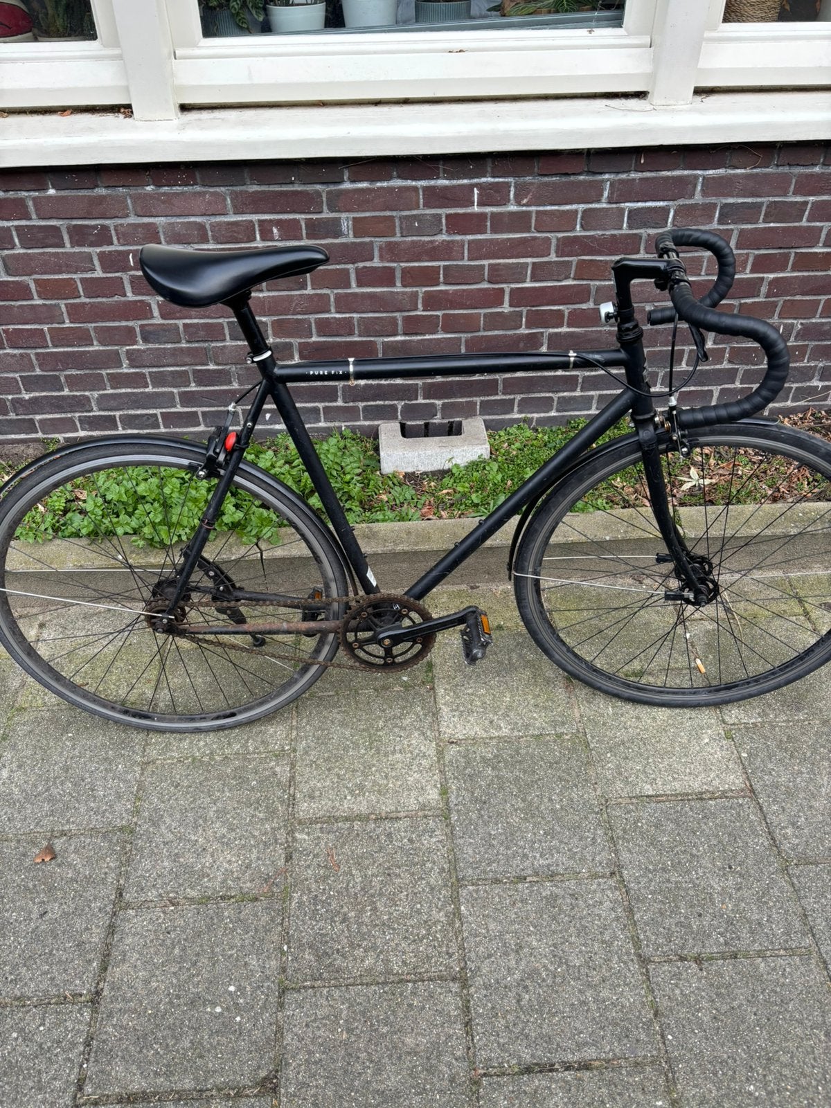 Racefiets / stadsfiets Pure fix, Minder dan 10 versnellingen, Zo goed als nieuw, 65 cm of meer, Ophalen