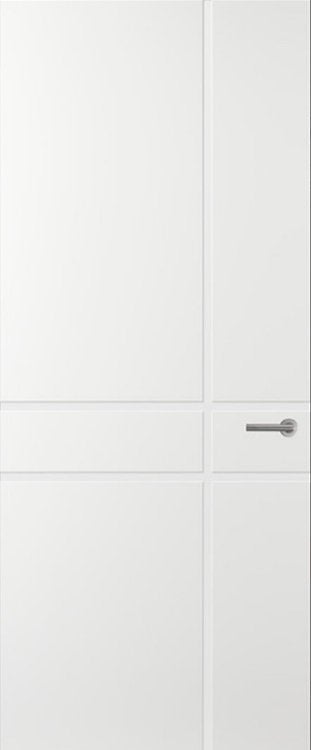 Nieuwe Svedex Lijndeur NDB955 Alpine wit 78x201cm WC-slot, Ophalen, Minder dan 80 cm, Binnendeur, Nieuw