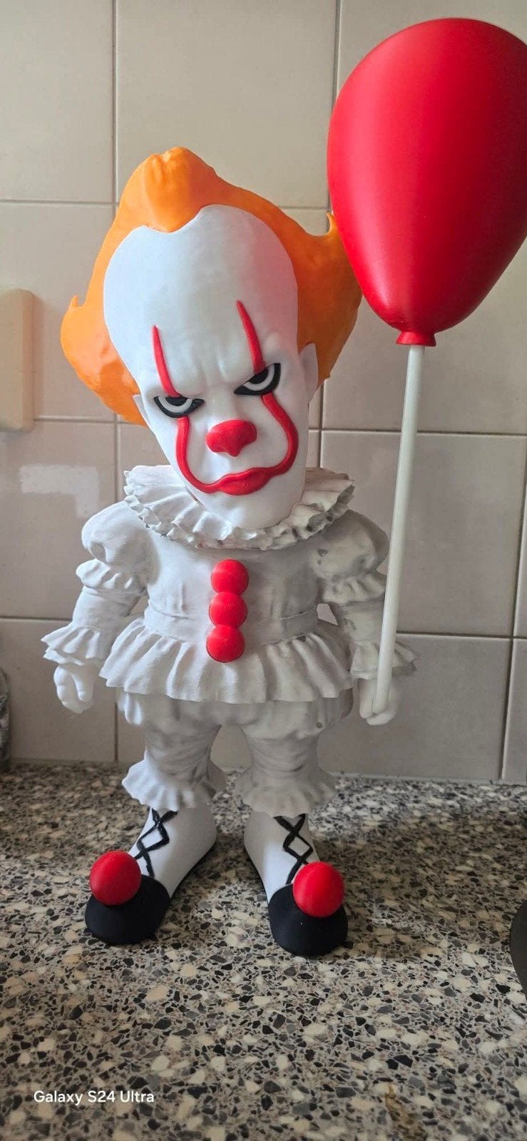 Pennywise IT met ballon 3d print- Horror decoratie, Ophalen of Verzenden, Nieuw