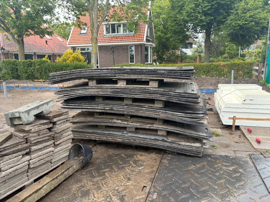 Kunststof rijplaten 28 stuks, Doe-het-zelf en Verbouw, Platen en Panelen, Ophalen
