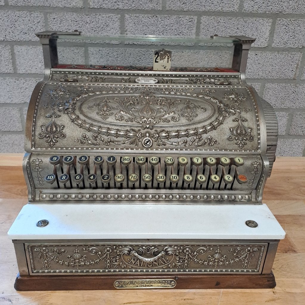 National kassa compleet en werkend 1910, Antiek en Kunst, Antiek | Kantoor en Zakelijk, Ophalen