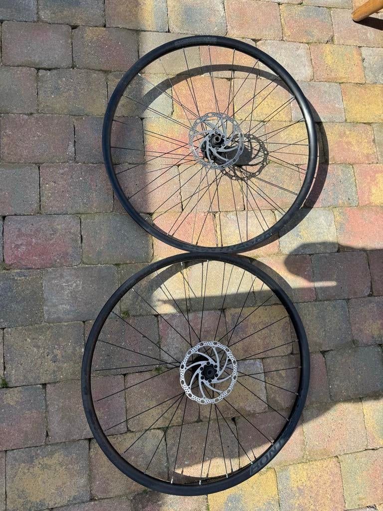 Bontrager Racefiets Wielen (Schijfrem), Fietsen en Brommers, Fietsonderdelen, Wiel, Gebruikt, Ophalen of Verzenden, Aluminium