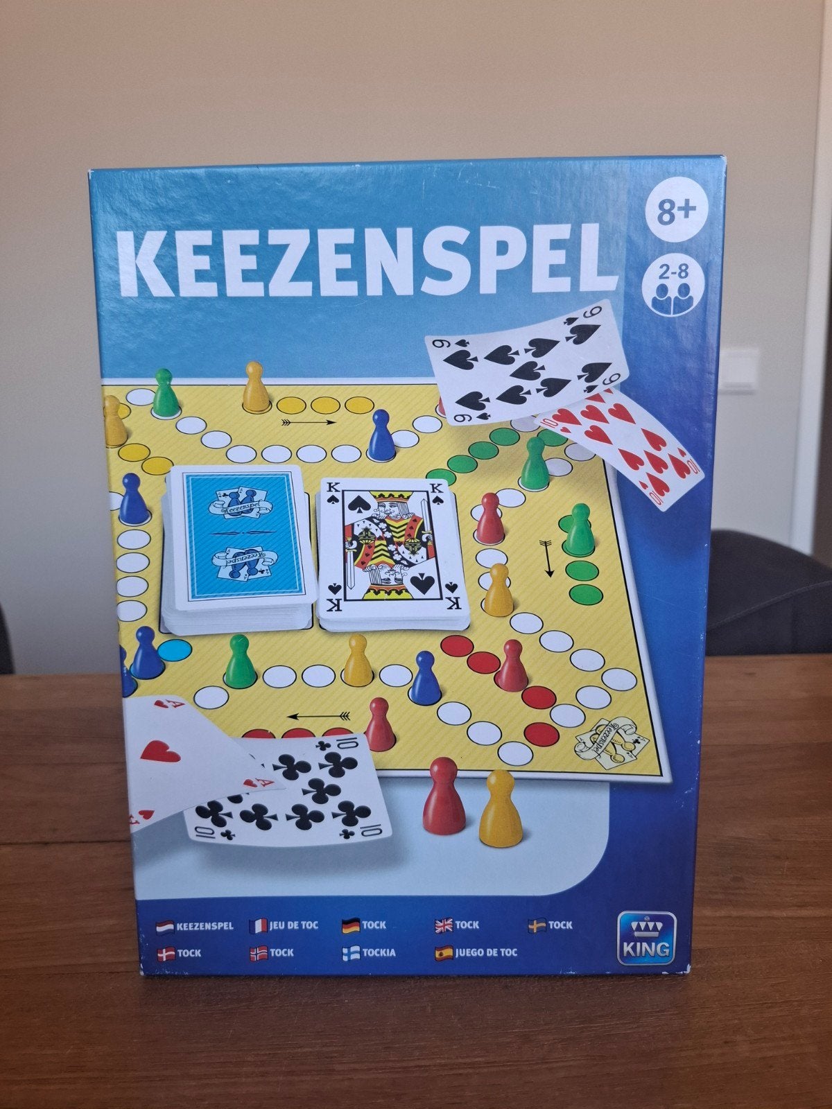 Keezenspel - Compleet bordspel voor de hele familie, Vijf spelers of meer, Ophalen of Verzenden, Nieuw, KING