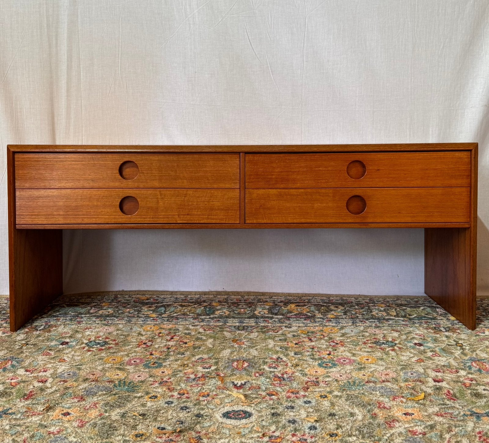 Kai Kristiansen Lowboard Dressoir Deens design, Ophalen, Mid century space age, 100 tot 150 cm, Teakhout