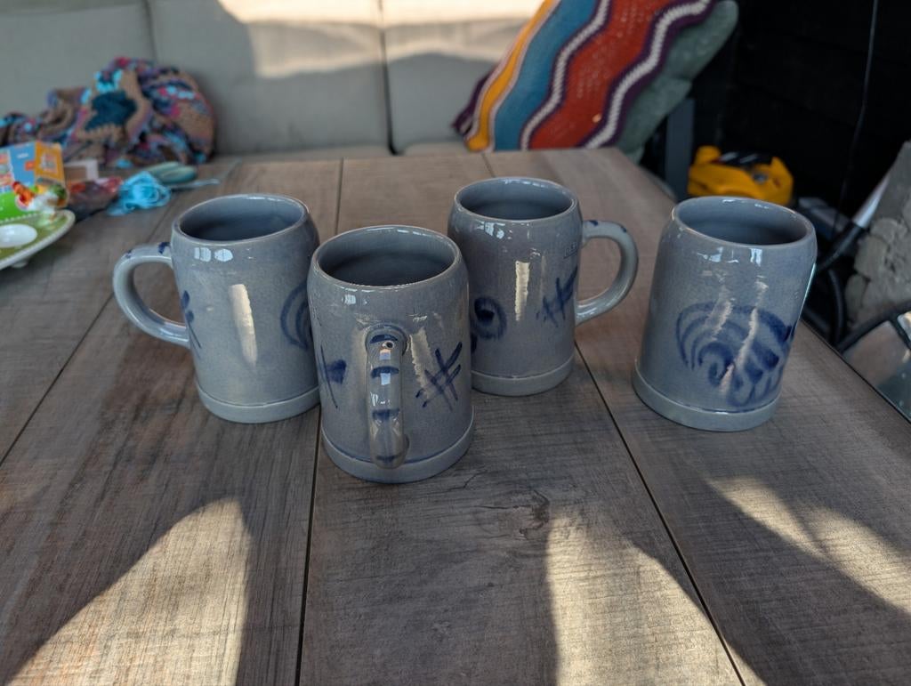 4 Vintage Marzi & Remy steengoed bierpullen 0,5L, Antiek en Kunst, Ophalen of Verzenden
