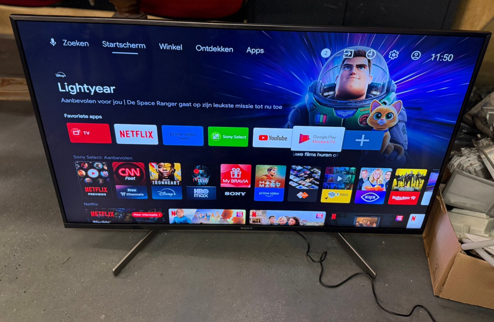 Sony Android Googel Smart Tv 43 Inch 4K 100HZ, Ophalen, 50 Hz, Zo goed als nieuw, Sony