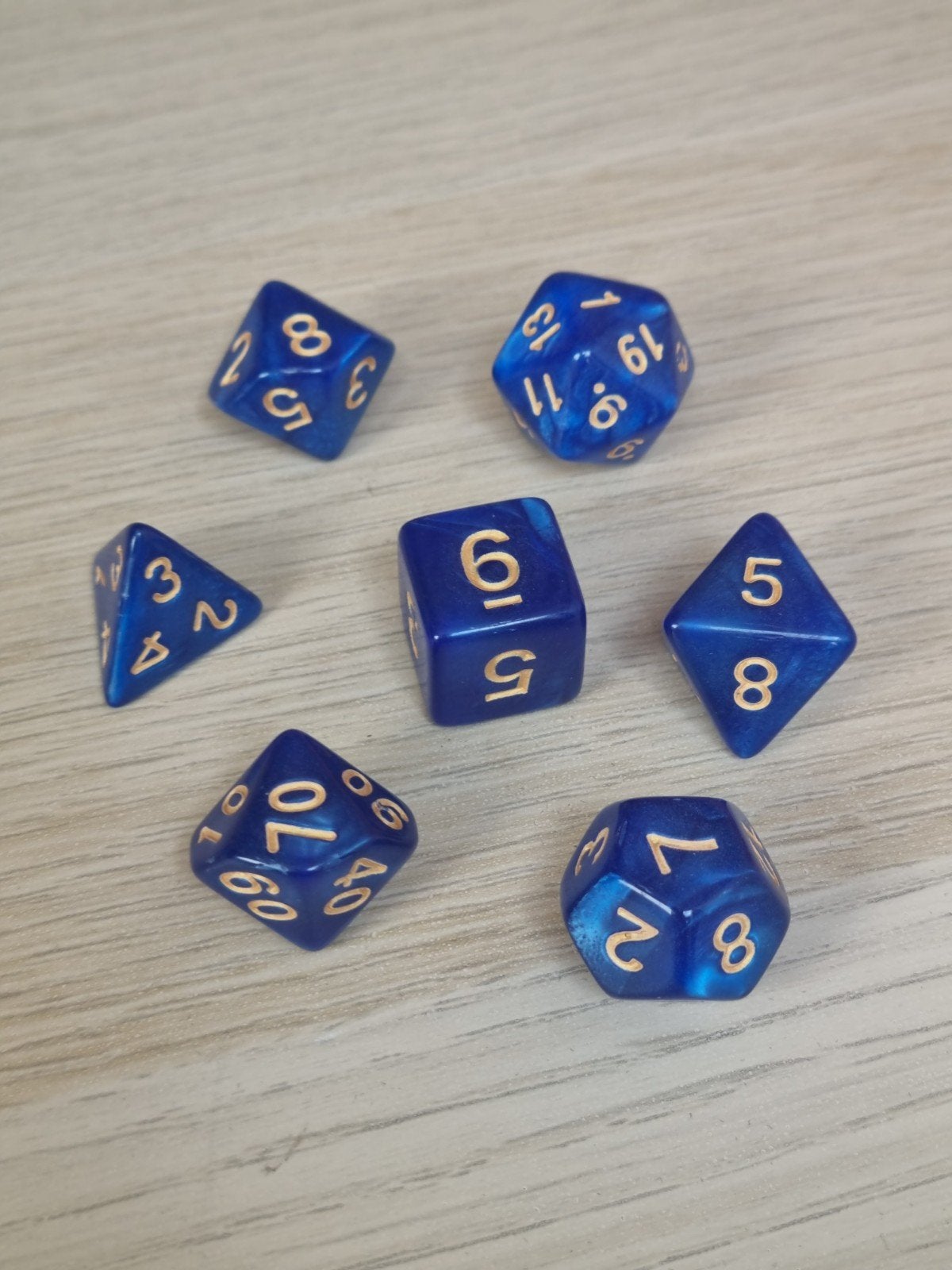 Nieuwe ongebruikte blauwe dobbelstenen set, Vijf spelers of meer, Ophalen of Verzenden, Gebruikt