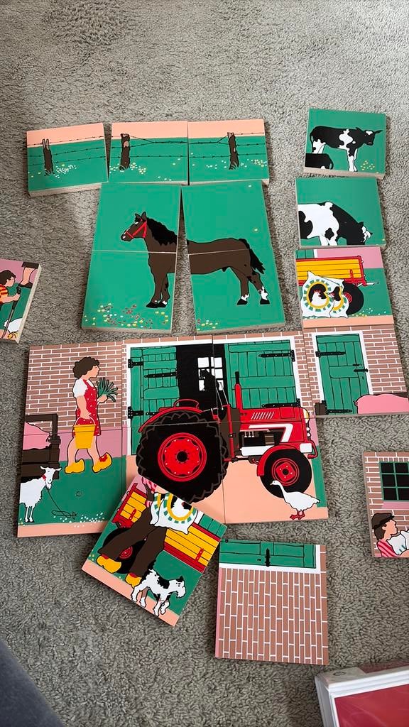 Puzzel boerderij, Ophalen of Verzenden, Zo goed als nieuw