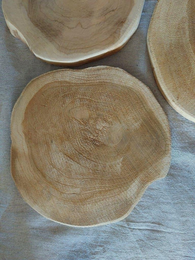 Teak houten schijven. NIEUW!!, Ophalen of Verzenden, Nieuw, Rond, Hout