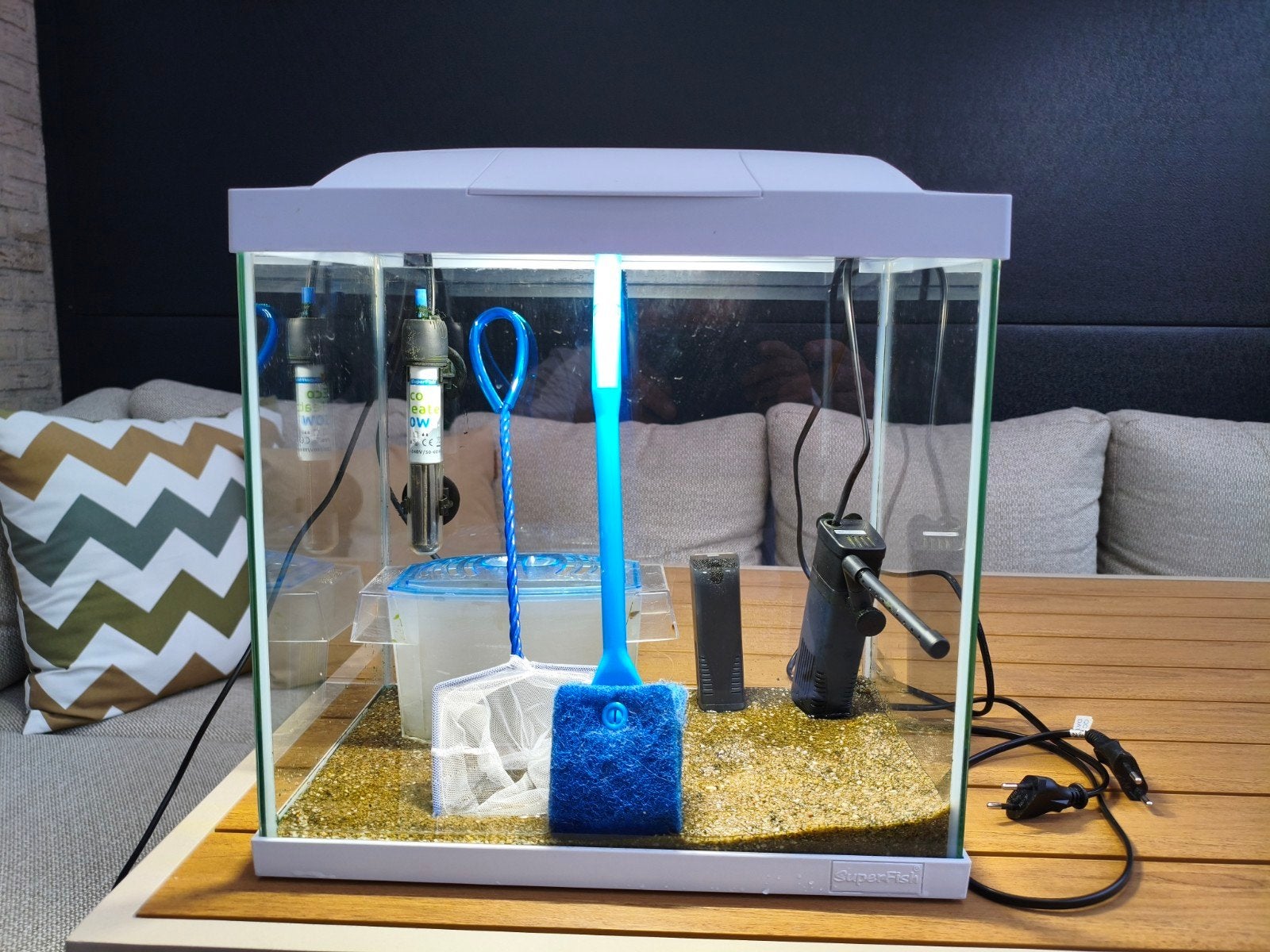Superfish 30 Wit compleet., Ophalen, Zo goed als nieuw, Leeg aquarium, Superfish